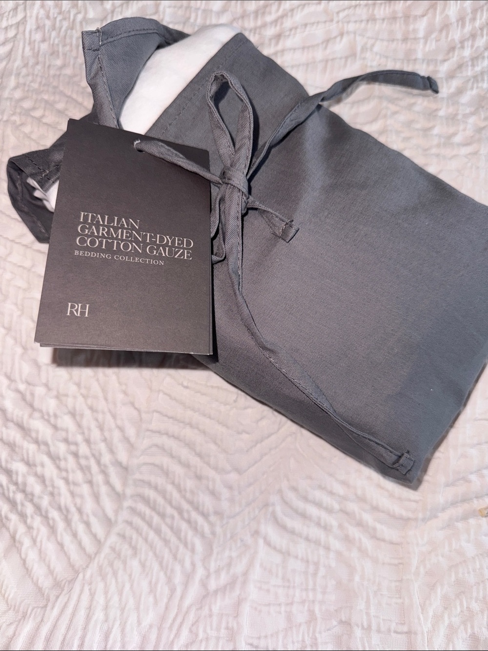 Restoration Hardware Italian Garment-Dyed Cotton Gauze Pajama Set β Gray